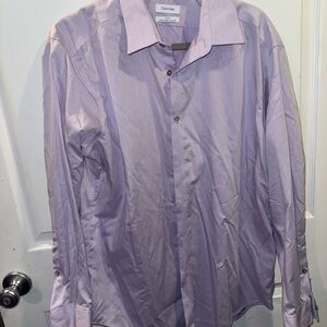 Calvin Klein Purple Dress Shirt Classic Style